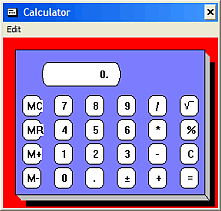 A picture of the Windows 1.01 Calculator accessory