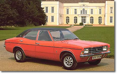 A picture of a 1973 Ford Cortina Mark III
